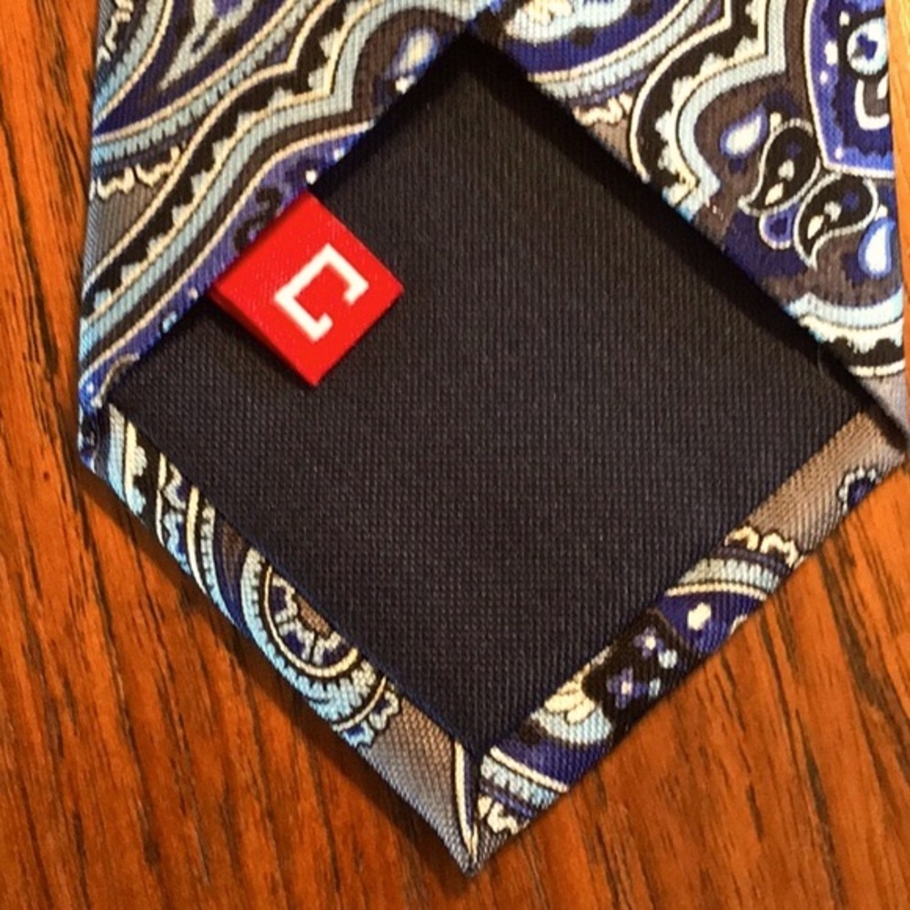 Vintage Chaps Silk Paisley Tie - Picture 8 of 11